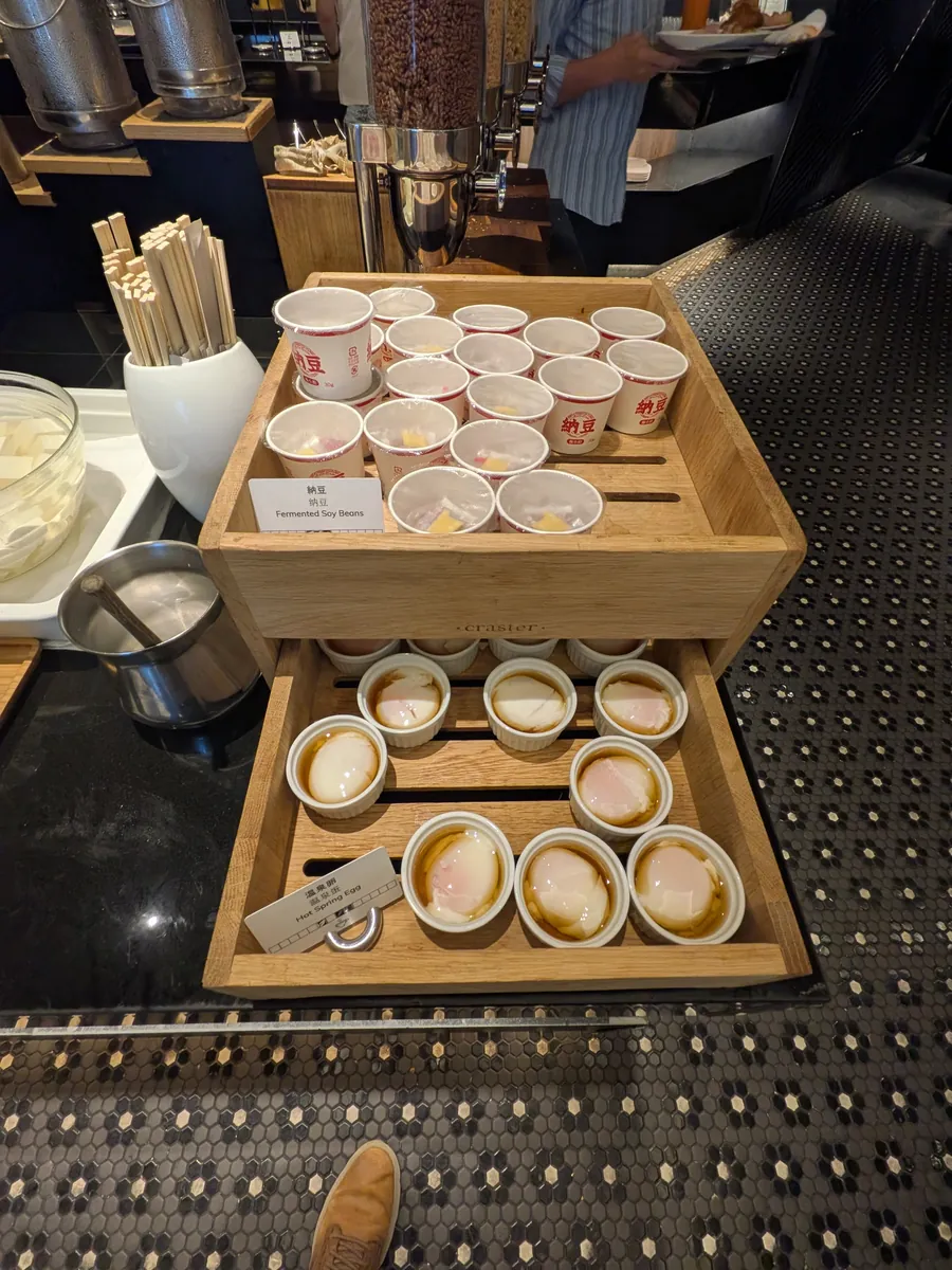 ヒルトン大阪フォルクスキッチン 納豆・漬物コーナー