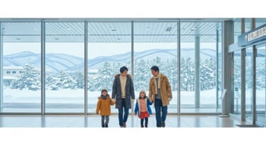 プロペラ機で秋田へ！雪国の空港でなまはげに出会った家族旅行のはじまり【47都道府県#26】